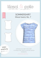 Papierschnittmuster lillesol basics No.7 Sommershirt *mit Video-Nähanleitung* ✂✂✂