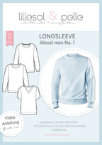 Ebook / Schnittmuster lillesol men No.1 Longsleeve *mit Video Nähanleitung*