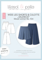 Papierschnittmuster lillesol women No.104 Shorts & Culotte "Valencia" *mit Video-Nähanleitung ✂✂✂