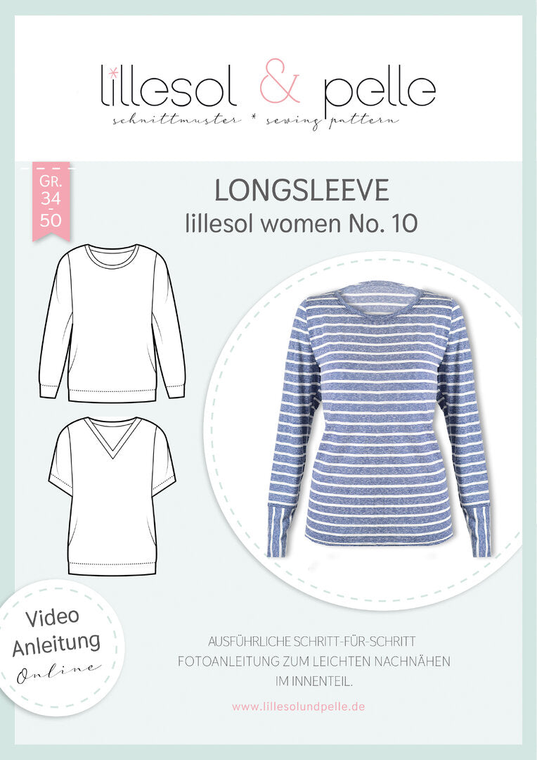 Ebook / Schnittmuster lillesol women No.11 Cardigan *mit Video-Nähanleitung*