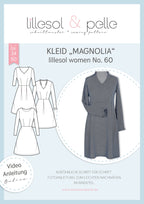 Papierschnittmuster lillesol women No.60 Kleid "Magnolia" mit Video-Nähanleitung* ✂✂✂