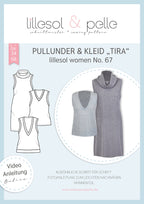 Papierschnittmuster lillesol women No.67 Pullunder & Kleid "Tira" mit Video-Nähanleitung*✂✂✂