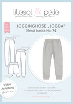 Papierschnittmuster lillesol basics No.74 Jogginghose "Jogga" mit Video-Nähanleitung*✂✂✂