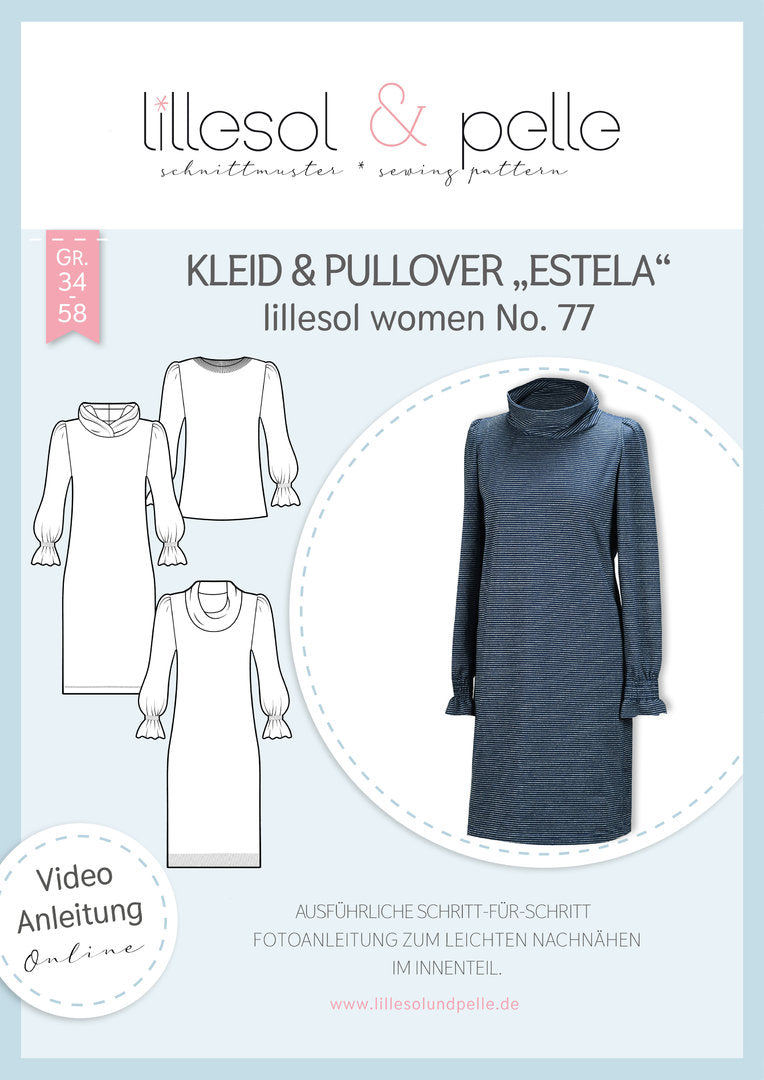 Modal-Pique schwer - navy