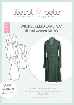 Schnittmuster lillesol women No.83 Wickelkleid "Valina" *mit Video Nähanleitung*