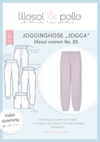 Papierschnittmuster lillesol women No.85 Jogginghose "Jogga" mit Video-Nähanleitung ✂✂✂