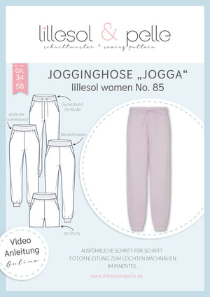 Schnittmuster lillesol women No.85 "Jogginghose "Jogga" mit Video-Nähanleitung*