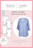 Papierschnittmuster lillesol women No.90 Bluse "Eloisa" *mit Video-Nähanleitung ✂✂✂