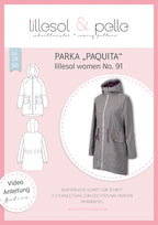 Mantel-Steppstoff Karos - grau