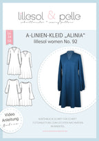 Papierschnittmuster lillesol women No.92 A-Linien-Kleid "Alinia" *mit Video-Nähanleitung ✂✂✂