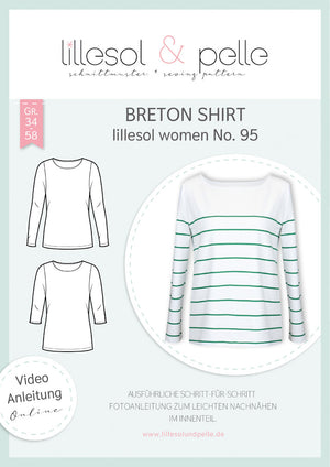 Schnittmuster lillesol women No.95 Breton Shirt * mit Video-Nähanleitung*