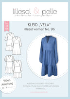 Ebook / Schnittmuster lillesol women No.96 Kleid "Vela" * mit Video-Nähanleitung*
