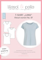 Ebook / Schnittmuster lillesol women No.97 T-Shirt "Luma" * mit Video-Nähanleitung*