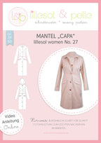 Mantelstoff uni "Softcoat" - navy
