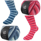 Cosy Socks "Soft Stripes" – Lana Grossa