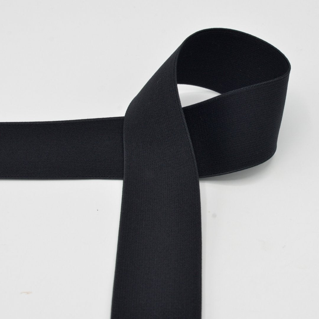 Gummiband 4cm Breite - schwarz