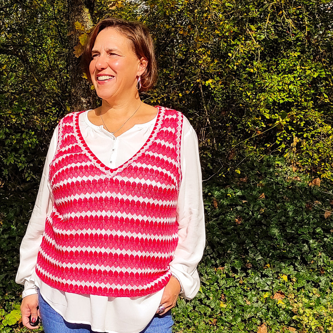 Designbeispiel: lillesol women No.67 Pullunder & Kleid "Tira"