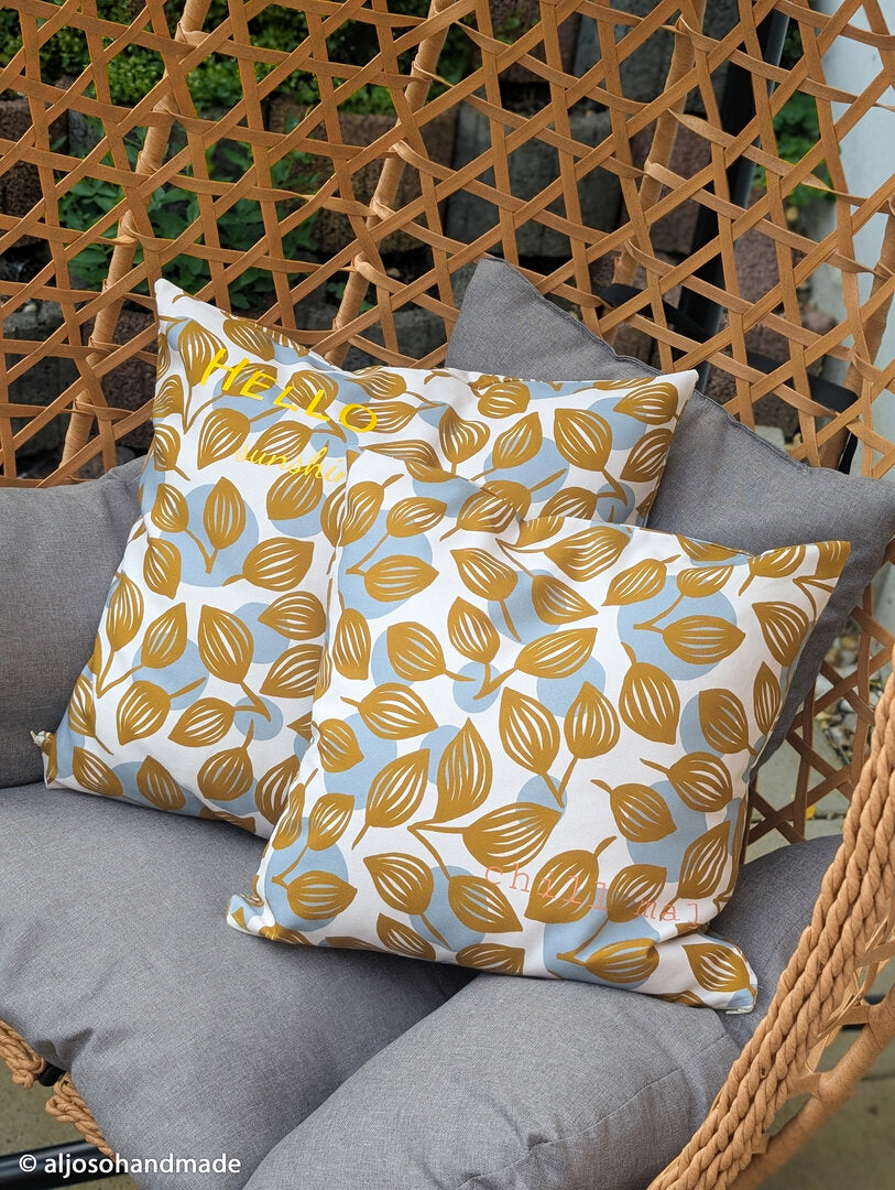 Canvas Swafing - Dots & Leaves by Emjo Design bunt