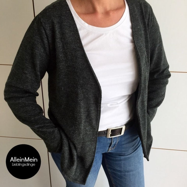Papierschnittmuster lillesol women No.11 Cardigan *mit Video-Nähanleitung* ✂✂✂