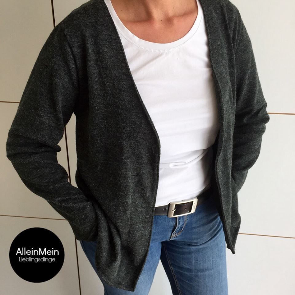 Ebook / Schnittmuster lillesol women No.11 Cardigan *mit Video-Nähanleitung*