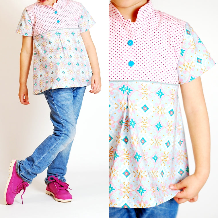 Ebook / Schnittmuster lillesol stars No.7 Asia-Kleid