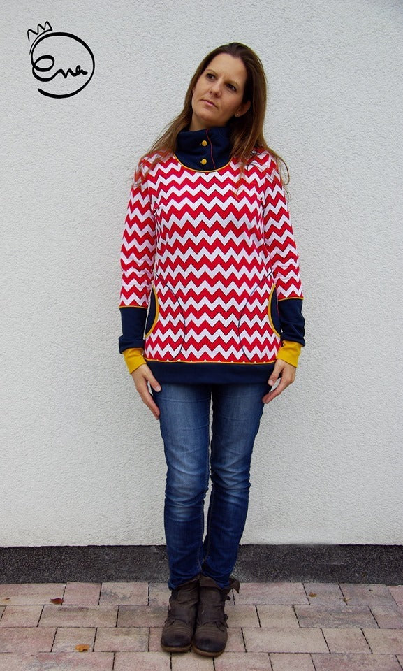 Ebook / Schnittmuster lillesol women No.13 Winterkombi Kleid & Shirt *mit Video-Nähanleitung*
