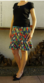 Ebook / Schnittmuster lillesol women No.3 Jersey-Stufenrock