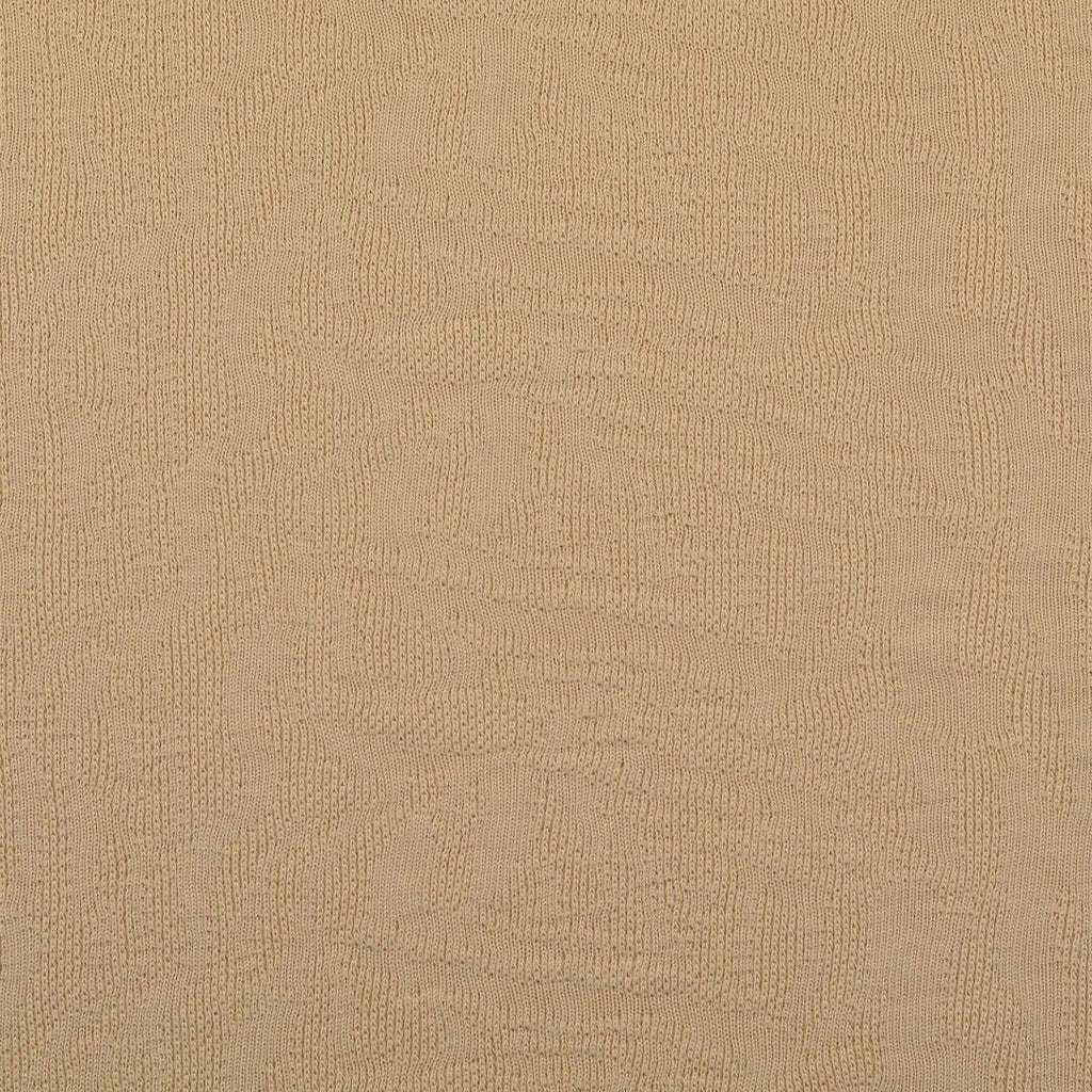 Baumwoll Strick "Struktur" - sand