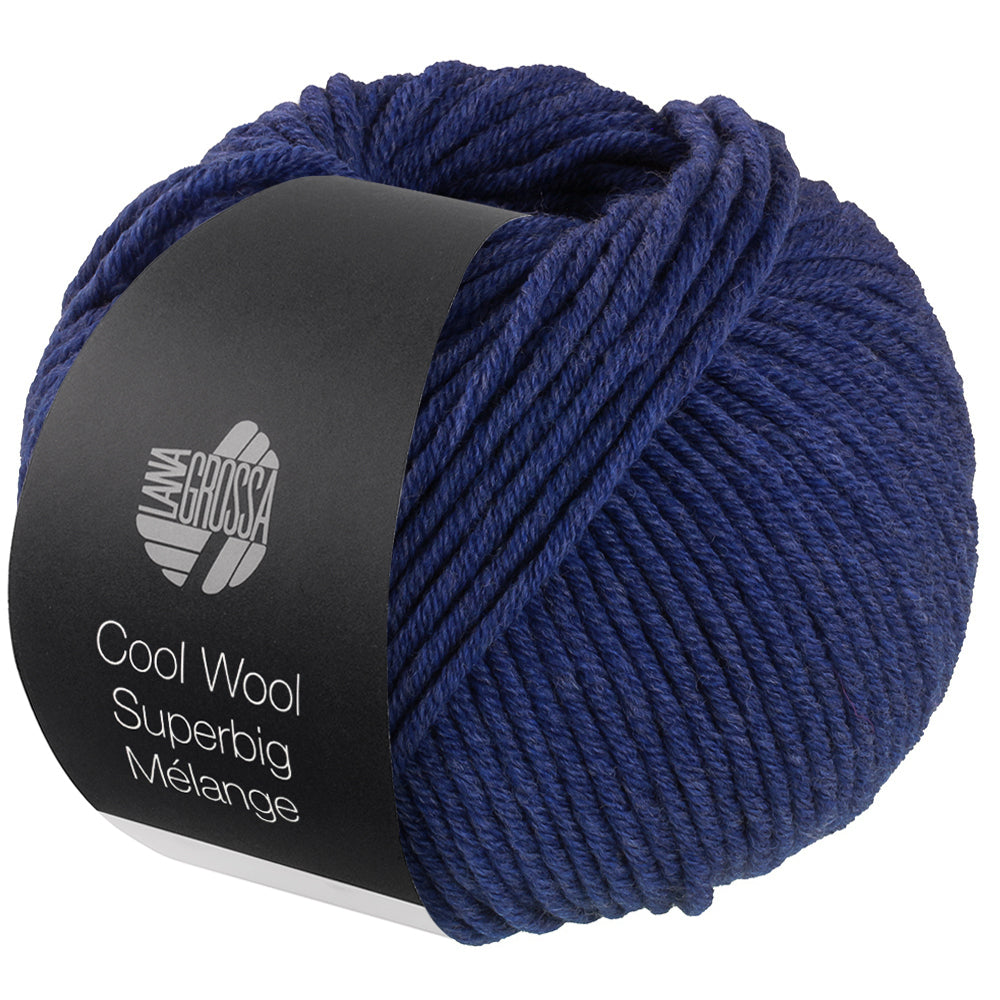 Cool Wool Superbig – Lana Grossa – dunkelblau meliert / 208