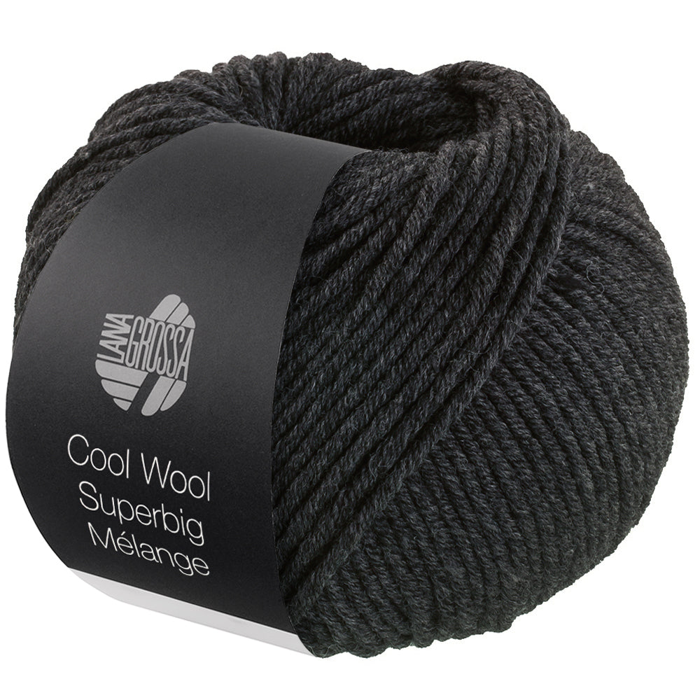 Cool Wool Superbig – Lana Grossa – dunkelgrau meliert / 218