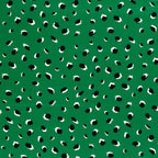 Viskose Satin "spots" - grün *Videovorstellung*