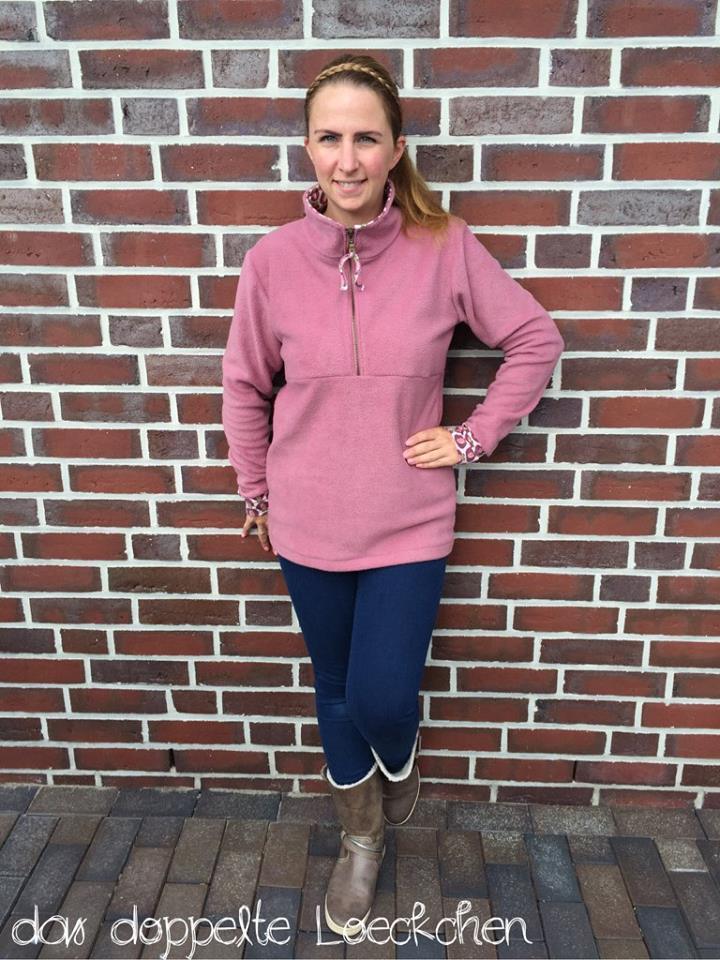 Designbeispiel: lillesol women No.12 Fleece-Pulli
