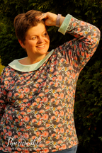 Designbeispiel: lillesol women No.47 Shirt mit Uboot-Kragen