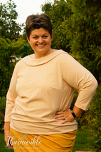 Designbeispiel: lillesol women No.47 Shirt mit Uboot-Kragen