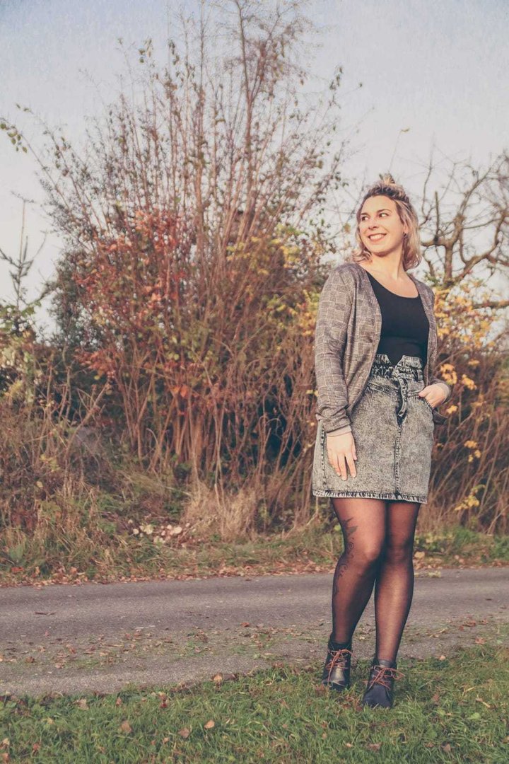 Designbeispiel: lillesol women No.59 Basic-Strickjacke