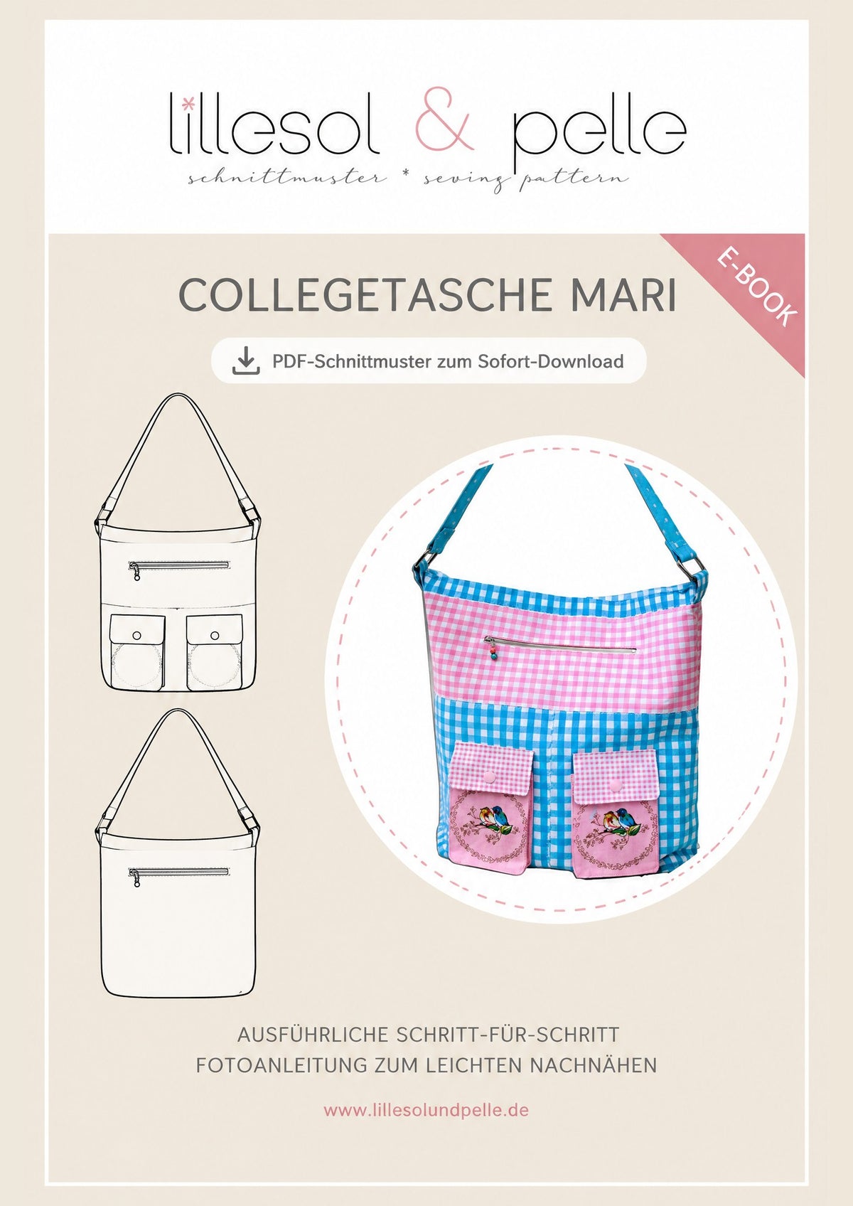 E-Book Titelbild (A): Collegetasche Mari