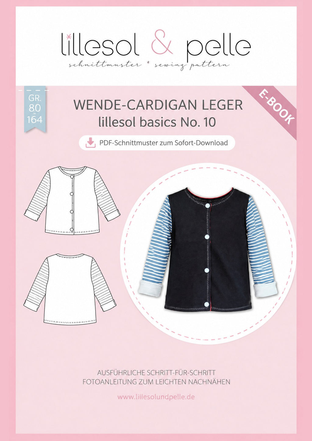 E-Book Titelbild (A): Wende-Cardigan leger