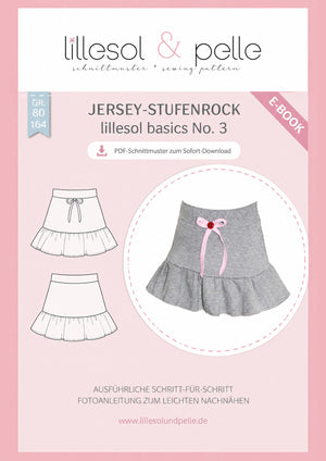 Schnittmuster lillesol basic No.3 Jersey-Stufenrock