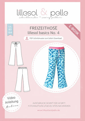 Schnittmuster lillesol basic No.4 Freizeithose *mit Video-Nähanleitung*