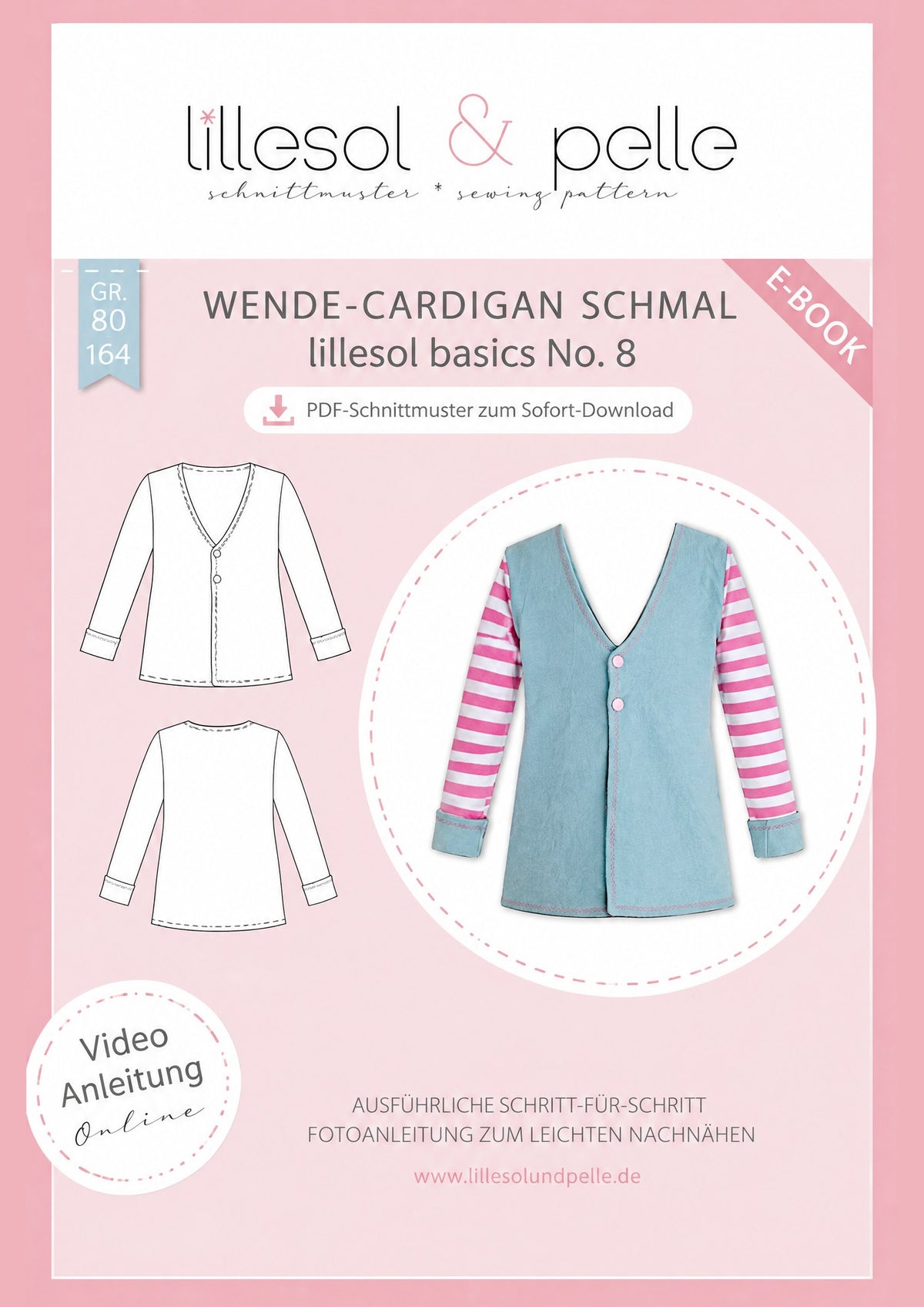 E-Book Titelbild (A): Wende-Cardigan schmal
