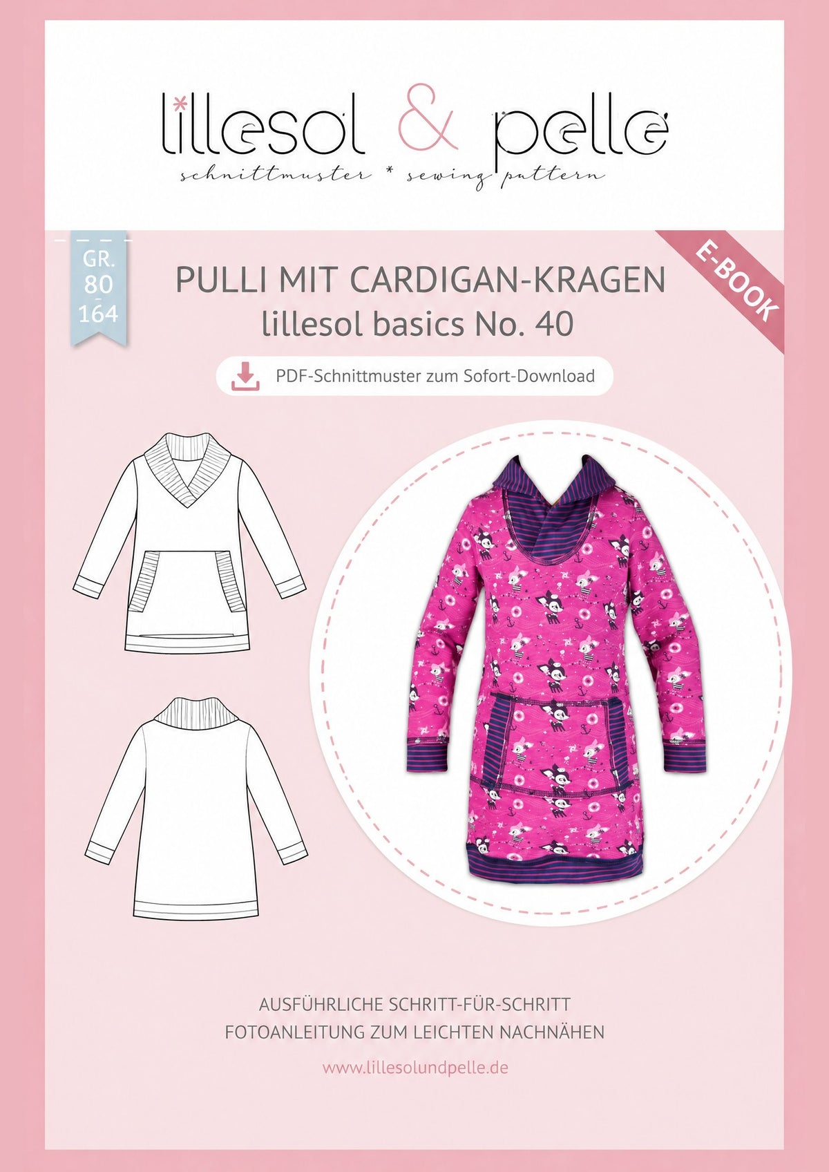 E-Book Titelbild (A): Pulli mit Cardigan-Kragen