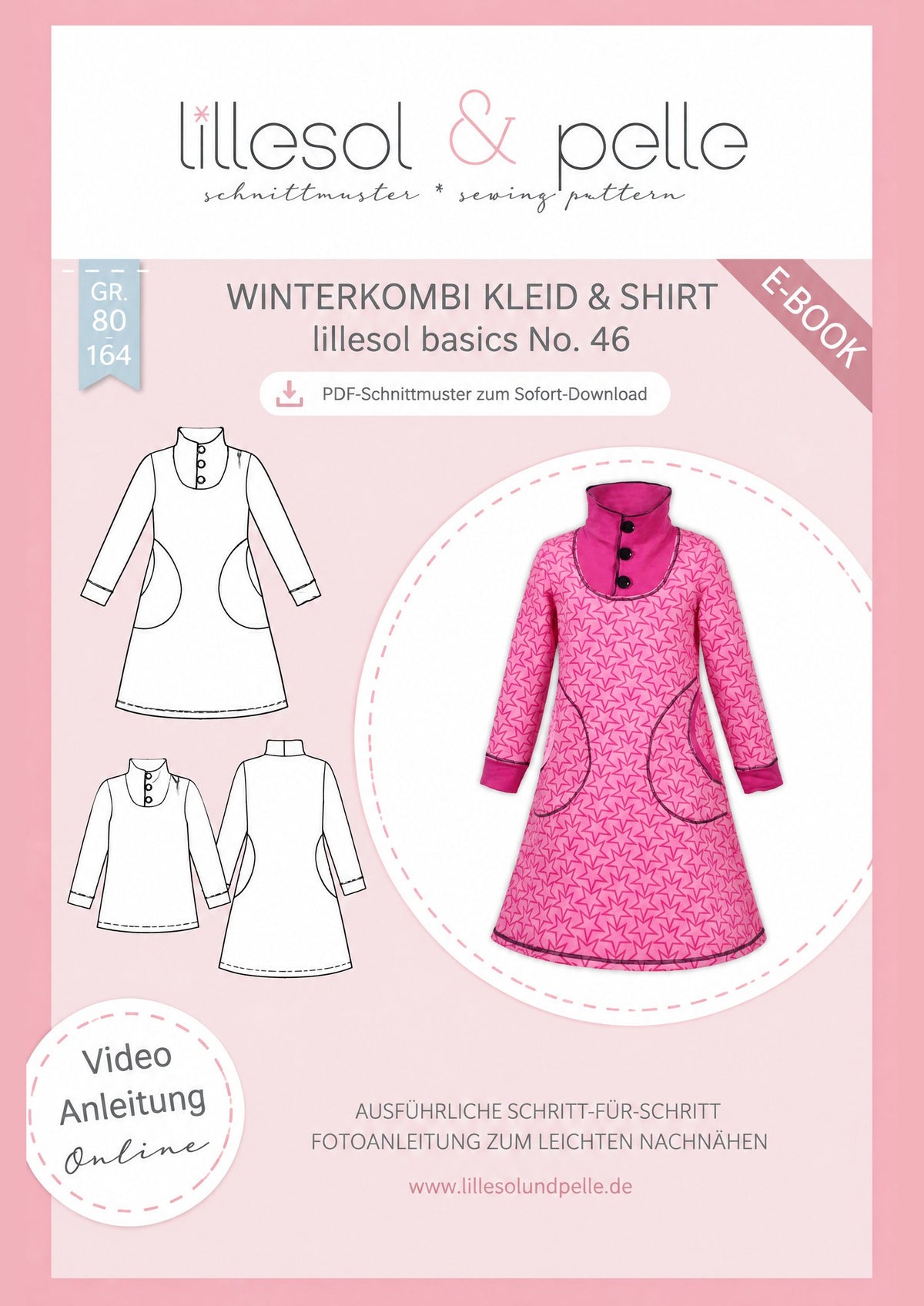 E-Book Titelbild (A): Winterkombi Kleid & Shirt