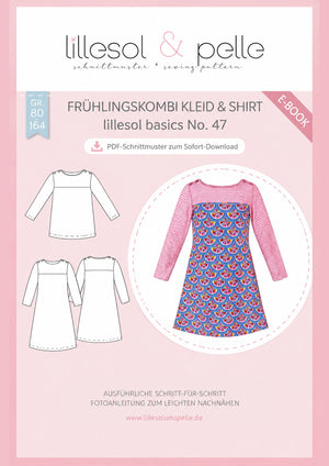 Schnittmuster lillesol basics No.47 Frühlingskombi Kleid & Shirt