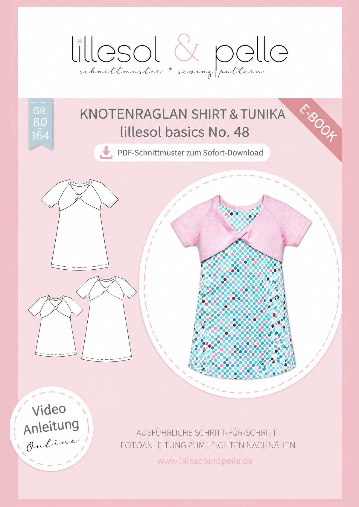 E-Book Titelbild (A): Knotenraglan Shirt & Tunika
