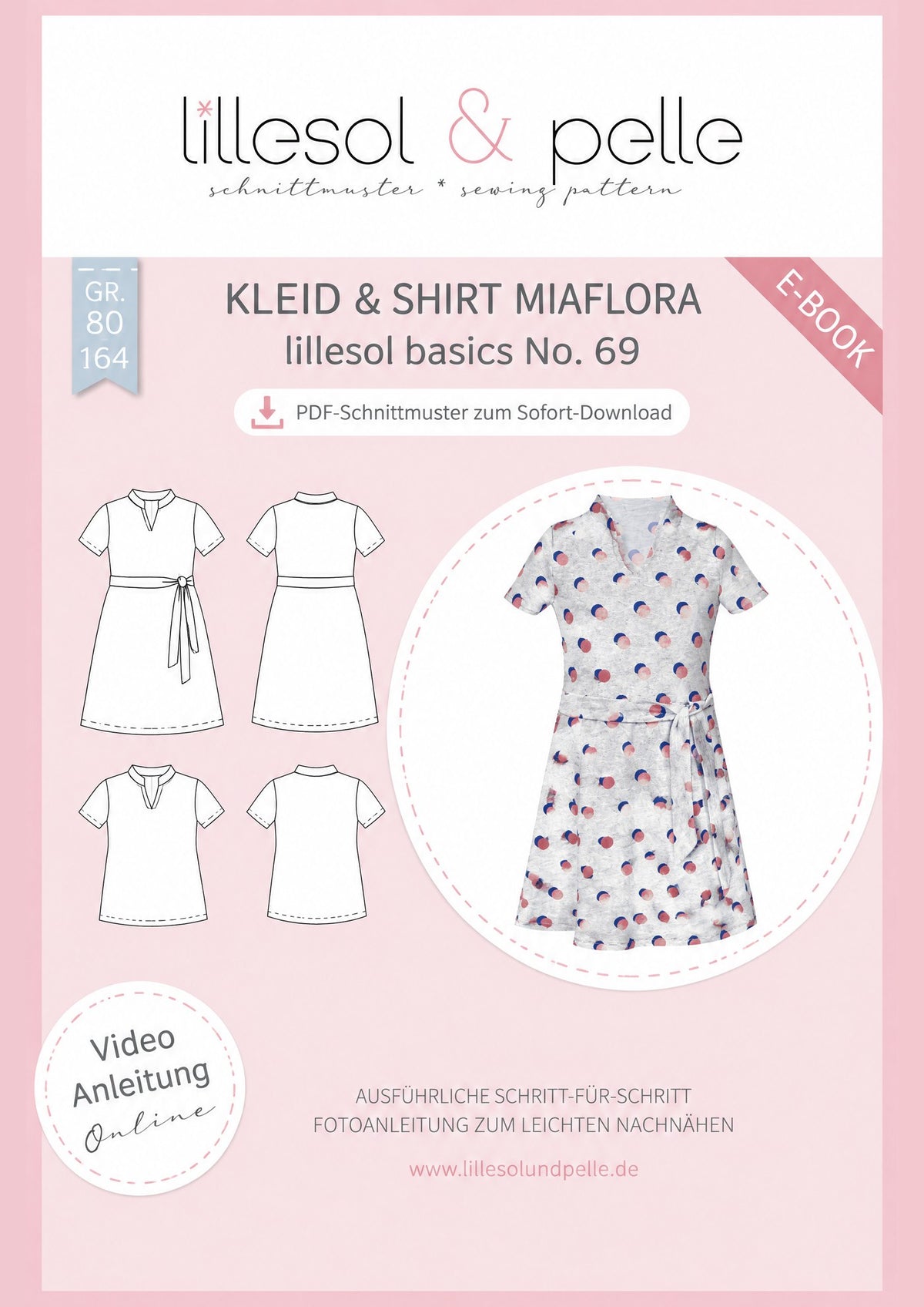 E-Book Titelbild (A): Kleid & Shirt Miaflora