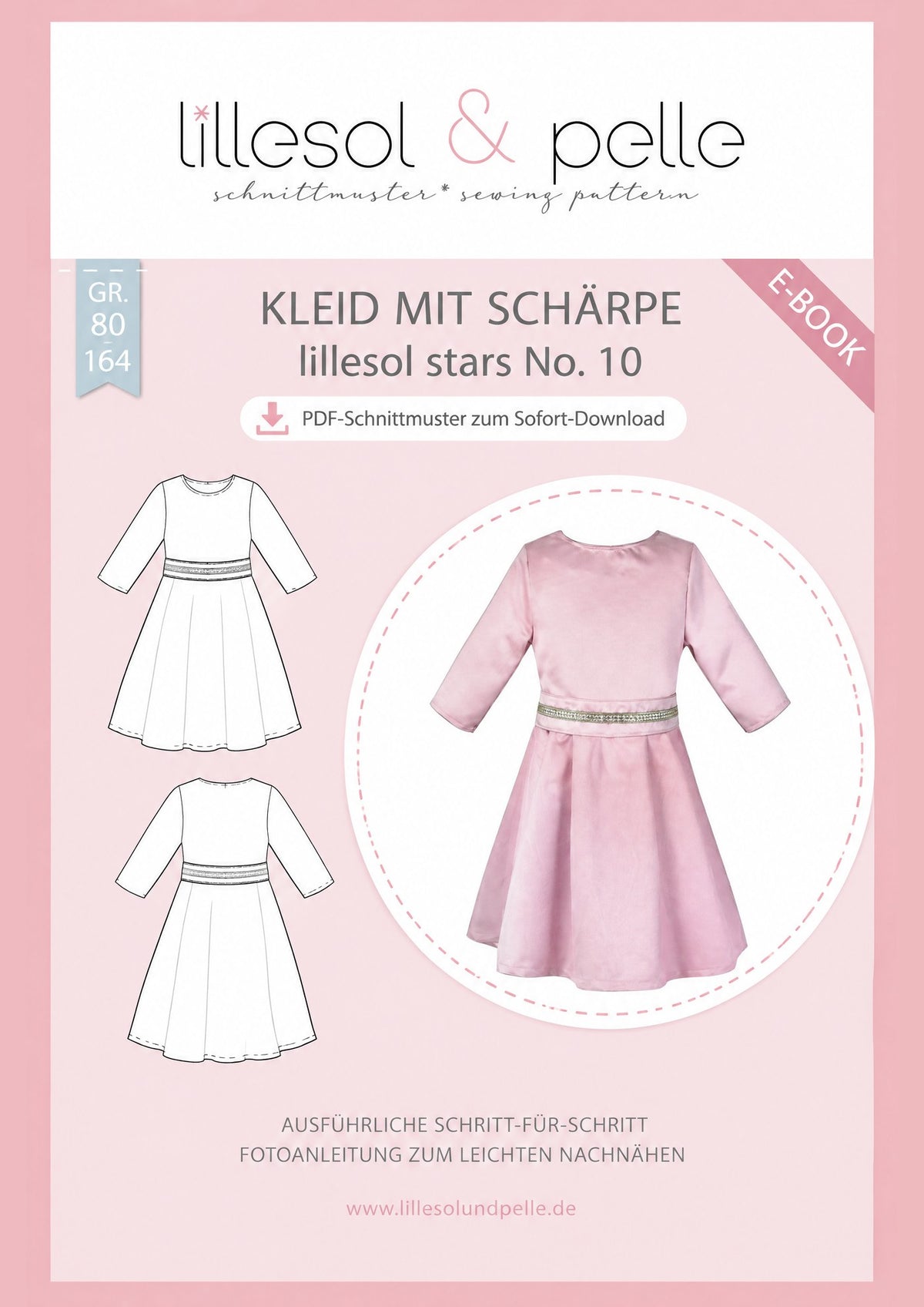 E-Book Titelbild (A): Kleid mit Schärpe