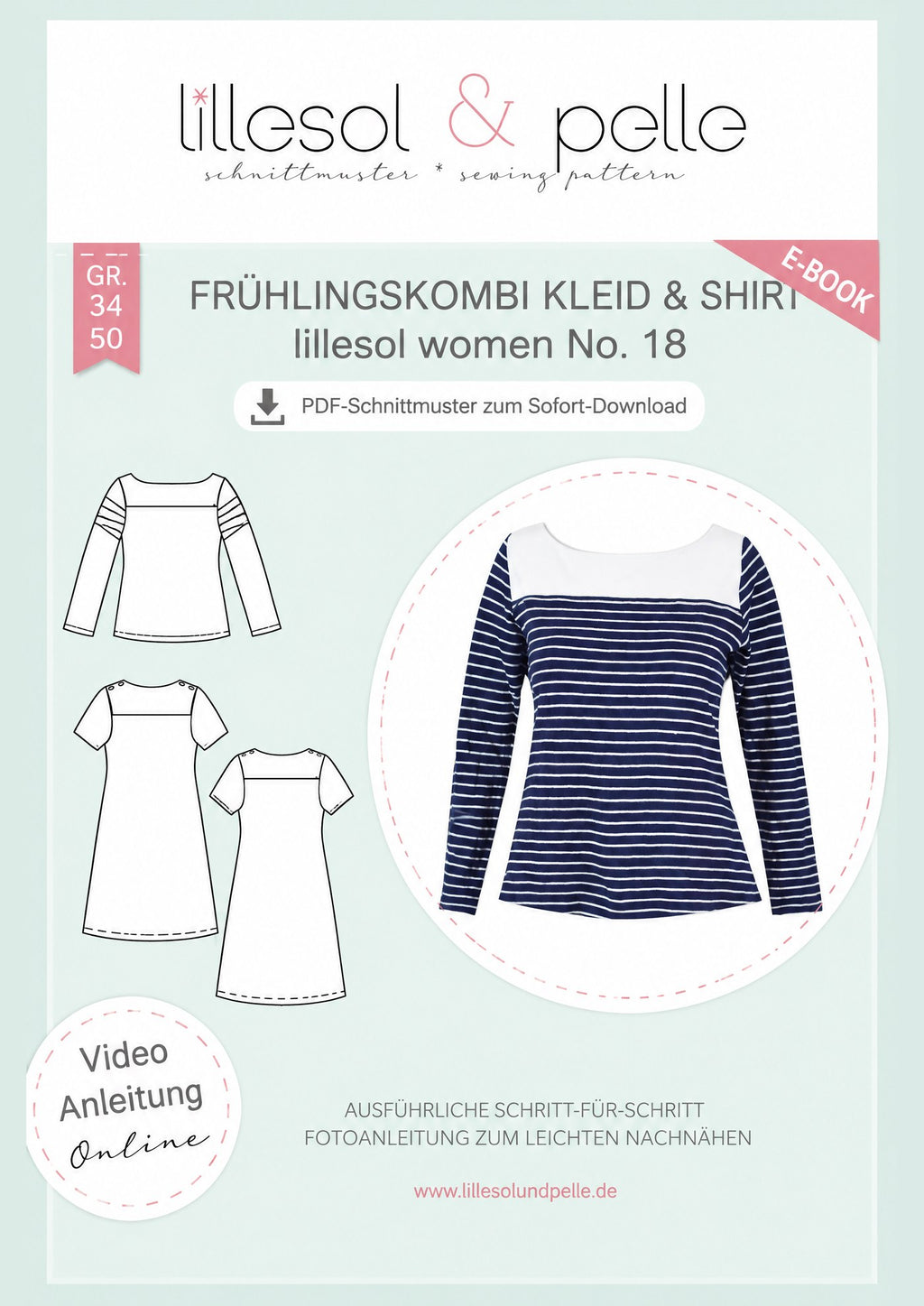 E-Book Titelbild (A): Frühlingskombi Kleid & Shirt