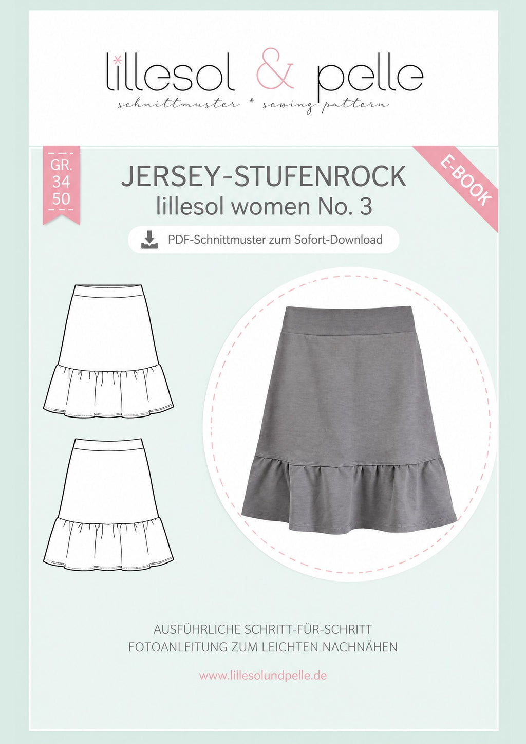E-Book Titelbild (A): Jersey-Stufenrock