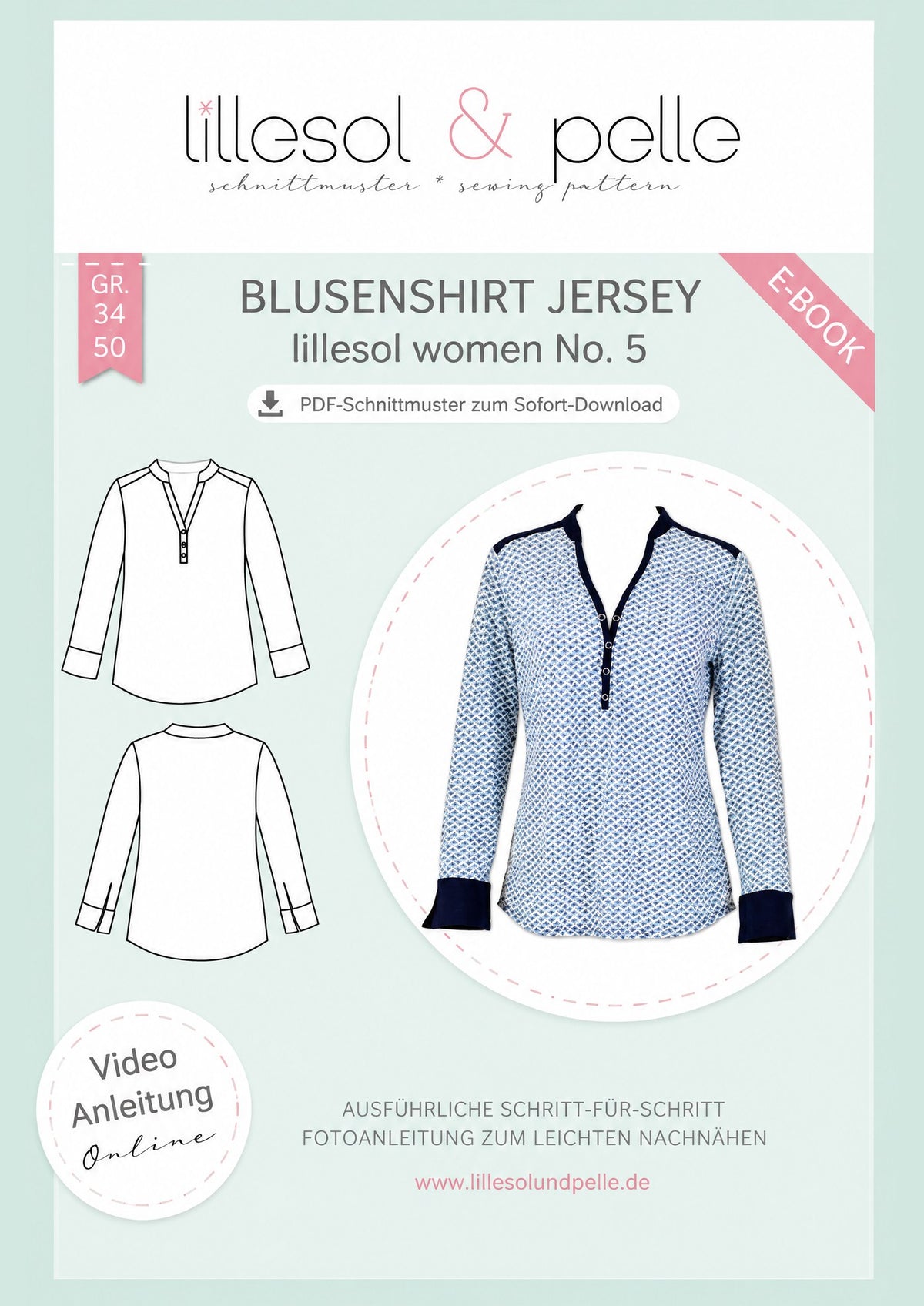 E-Book Titelbild (A): Blusenshirt Jersey