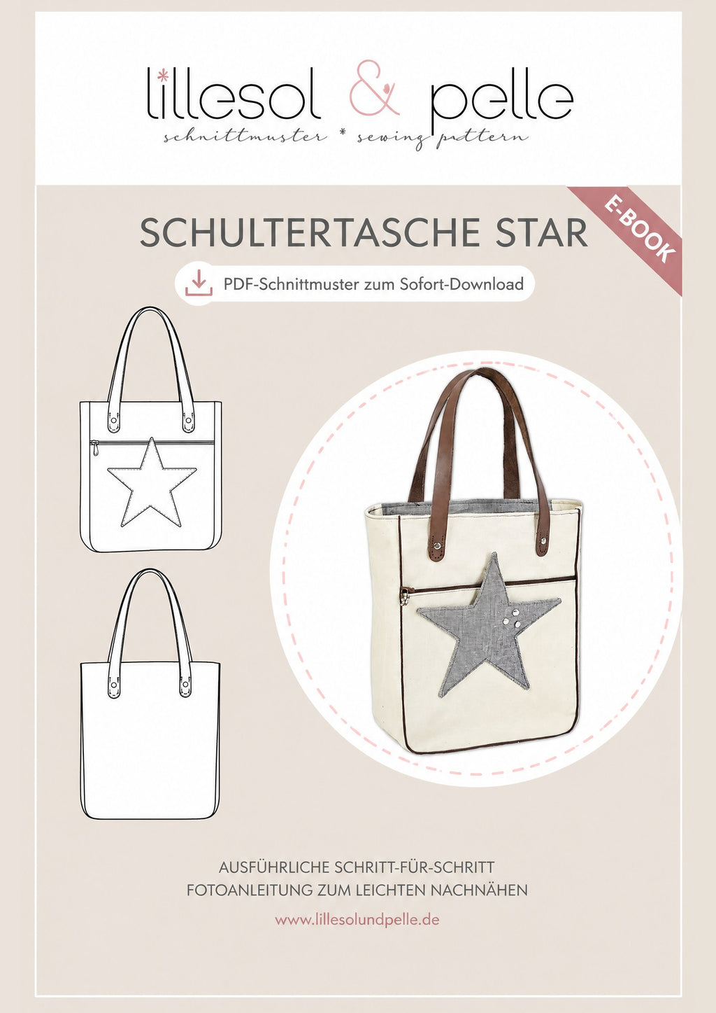 E-Book Titelbild (A): Schultertasche Star